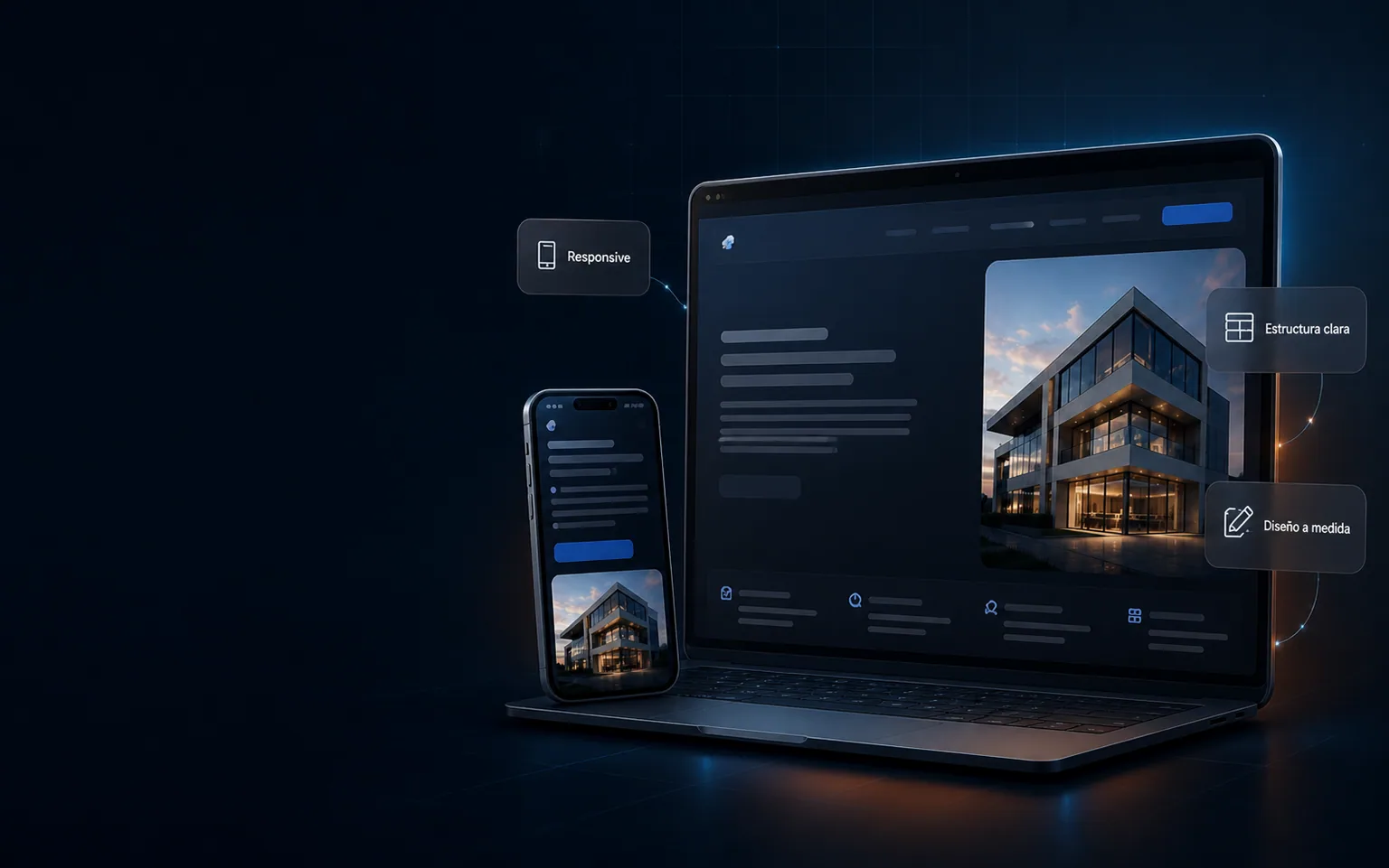 Tienda online profesional adaptada a ordenador y móvil