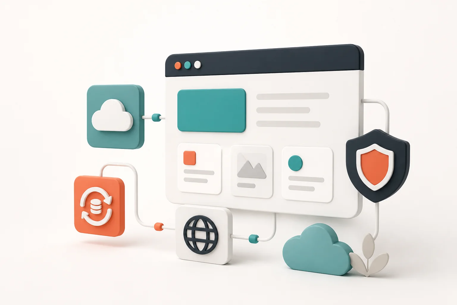 Infraestructura de hosting con protección, copias y monitorización